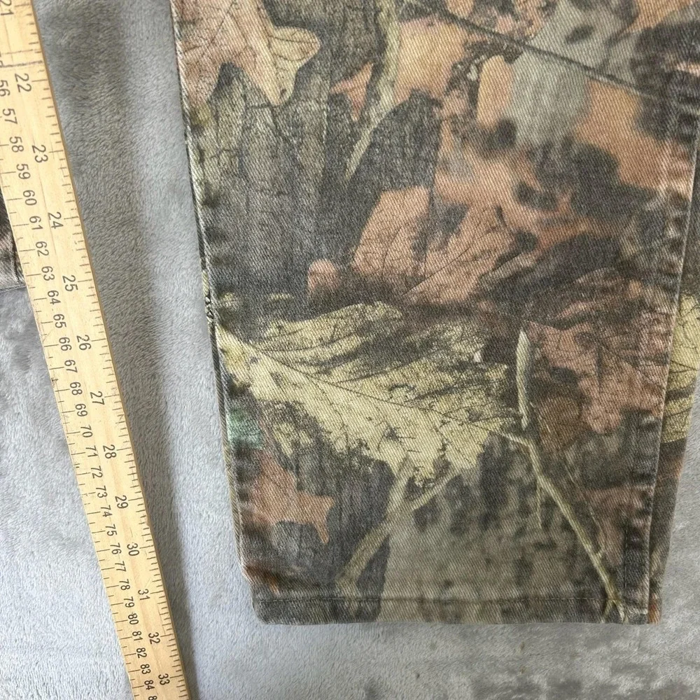 Wrangler 97GR1M Jeans Mens 36x34 Brown Camo Straight Hunting Denim Pants Outdoor